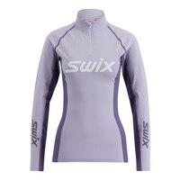Swix Women's Racex Dry Half Zip Baselayer Top Front_Flat