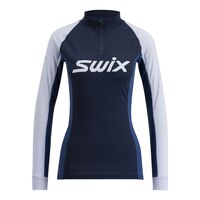 Swix Women's Racex Classic Half Zip Baselayer Top Front_Flat