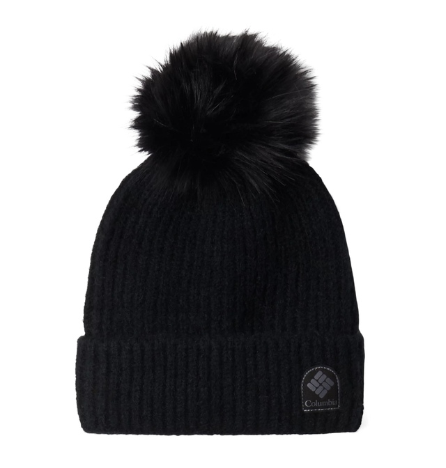 Columbia Women's Winter Blur Pom Beanie Front_Flat