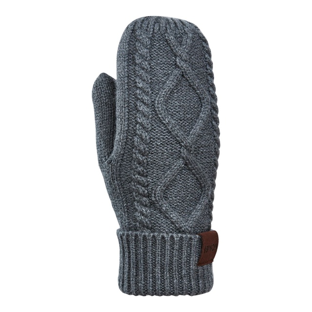Kombi Women's Cable Winter Mitts Back_Angled_Left