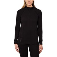 Kombi Women's Merino Blend Zip Baselayer Top Front_Flat