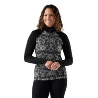 Smartwool Women's Classic Merino Wool Baselayer Quarter Zip Long Sleeve Top Front_Flat