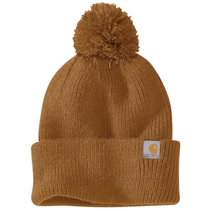 Carhartt Women's Knit Pom-pom Cuffed Beanie