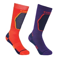 Kombi Boys' Brave Ski Socks - 2 Pack Front_Three_Fourths_Angled_Right