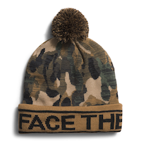 The North Face Kids' Ski Tuke Pom Beanie Front_Flat