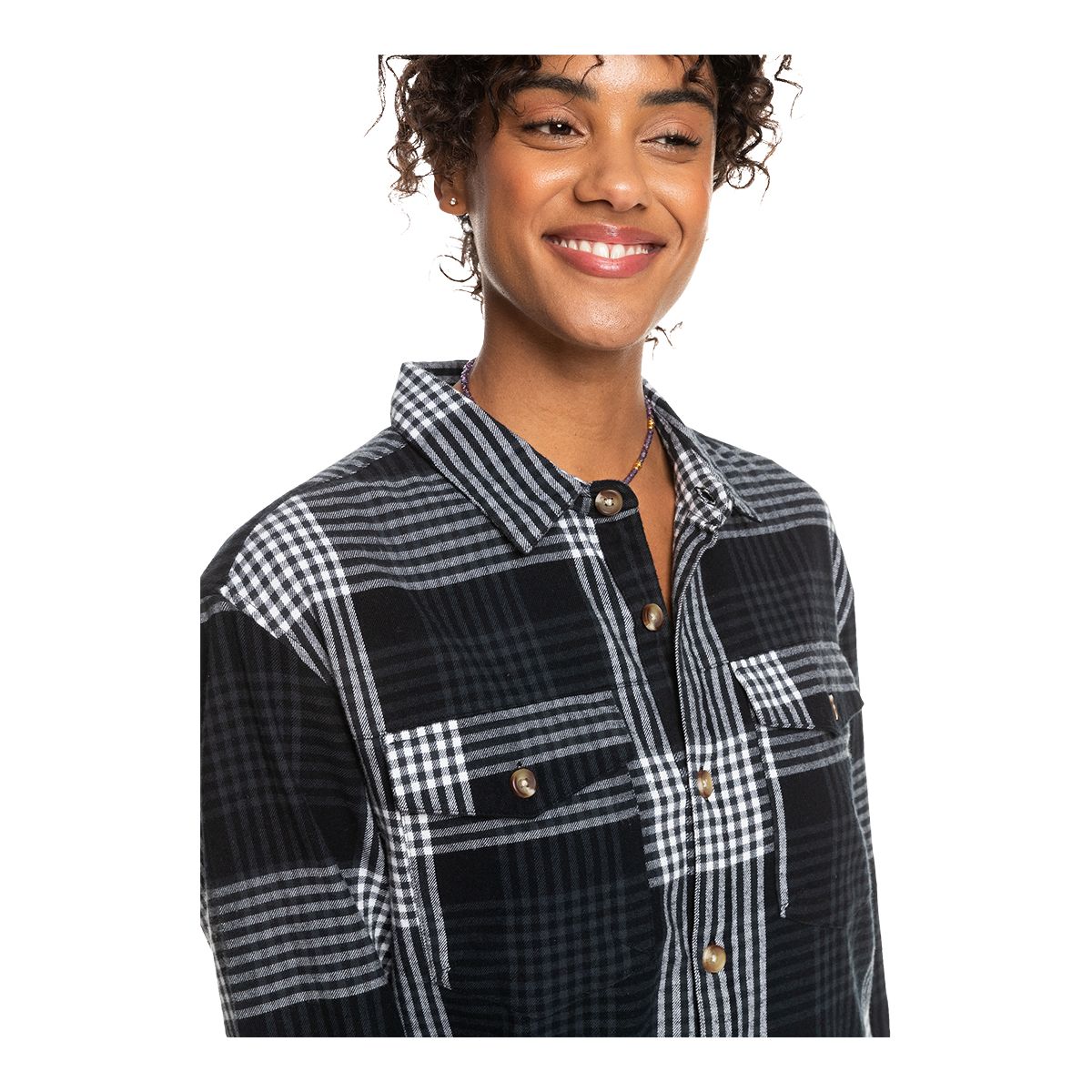 Roxy Women's Let It Go Flannel Sweatshirt