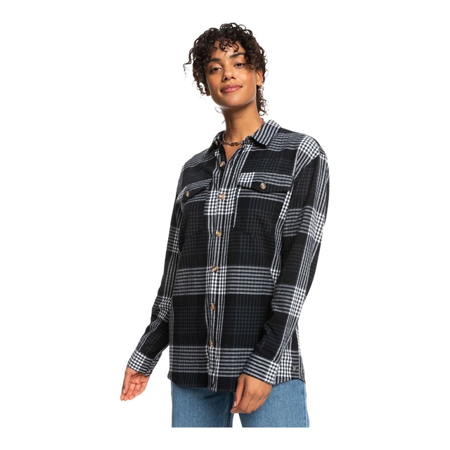 Roxy Women's Let It Go Flannel Sweatshirt
