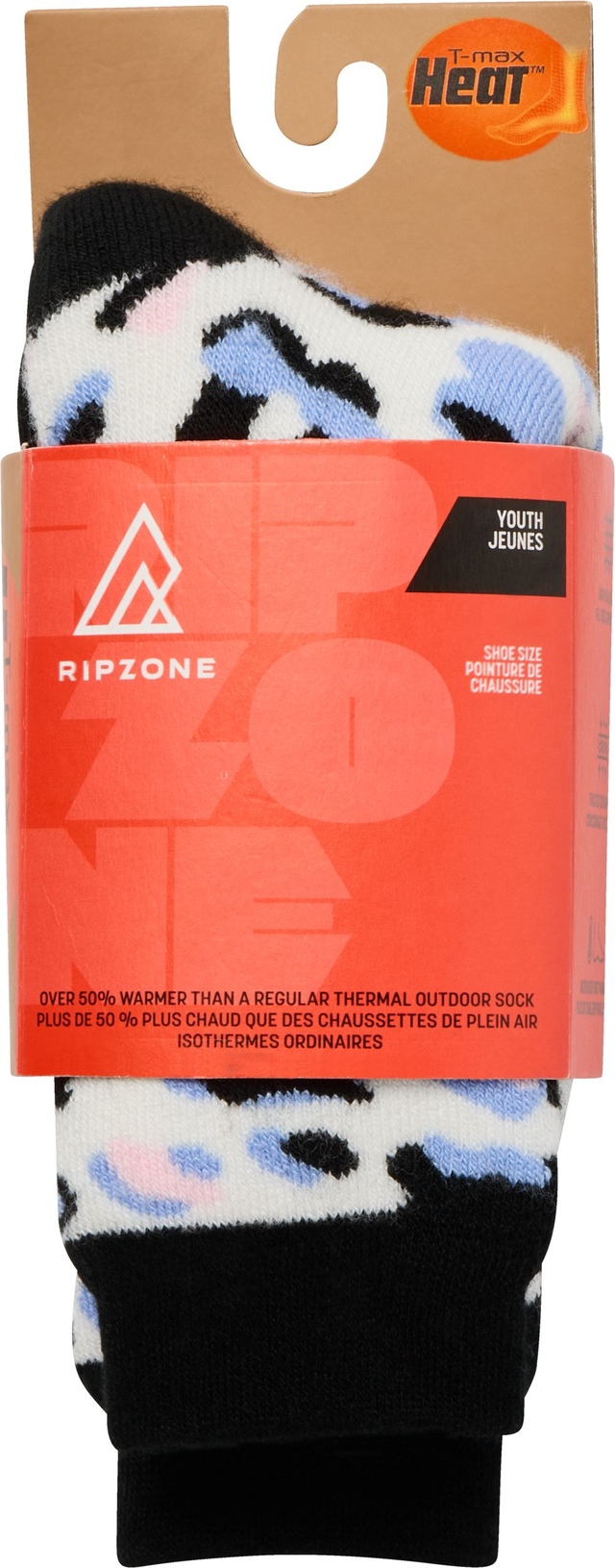 Ripzone Boys' T-Max 2 Layer Heat Ski Socks
