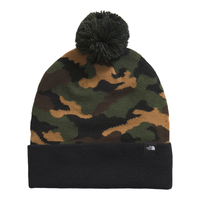 The North Face Youth Ski Tuke Pom Beanie Front_Flat