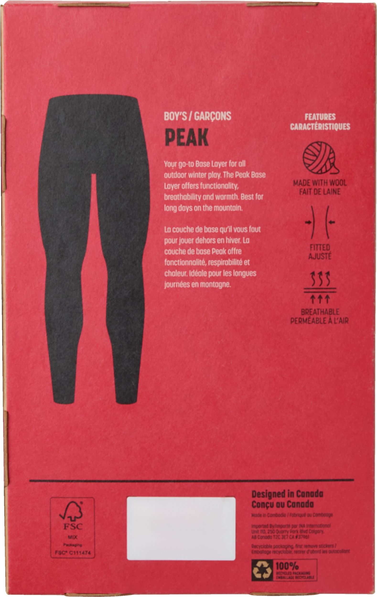 Ripzone Kids' Peak Baselayer Bottom