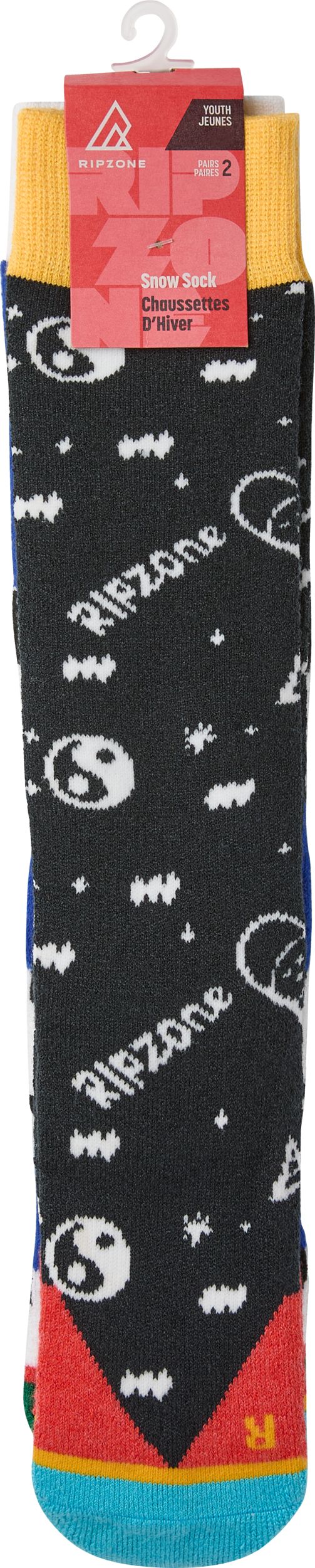 Ripzone Girls' Snow Ski Socks - 2 Pack