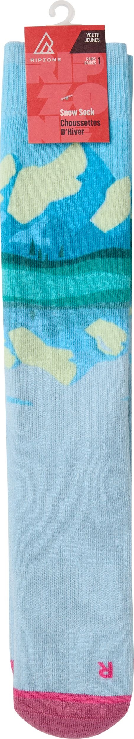 Ripzone Girls' Snow Mountain Printed Ski Socks