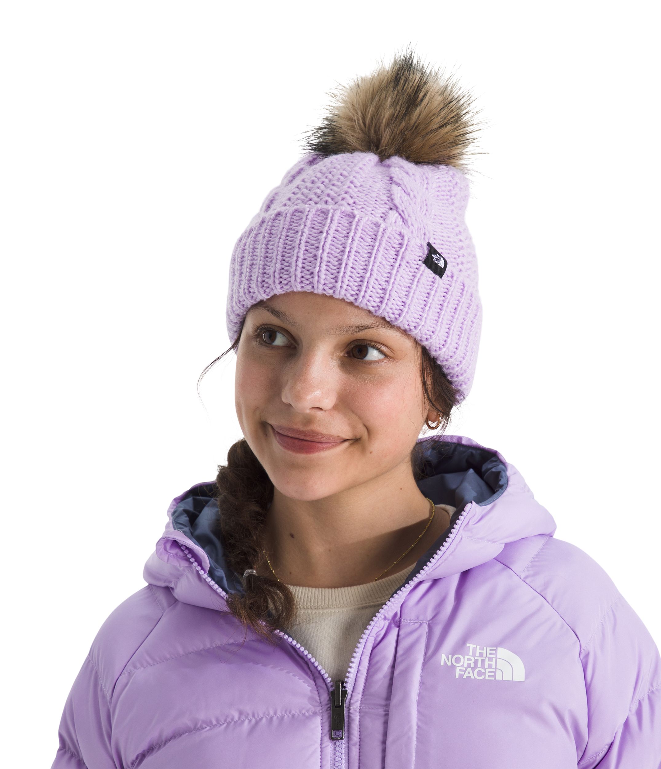 The North Face Kids' Oh Mega Fur Pom Beanie