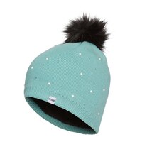 Kombi Girls' Flashy Pom Toque Beanie Front_Angled_Left