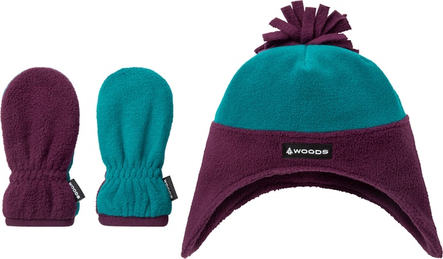 Woods Infants' Blakiston Fleece Hat and Mitt Set
