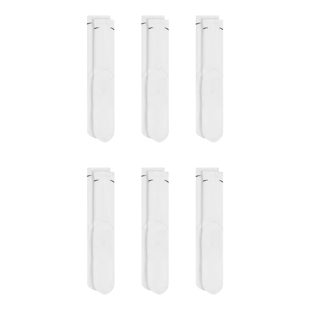 Nike Unisex Everyday Plus Athletic Crew Socks 6pk