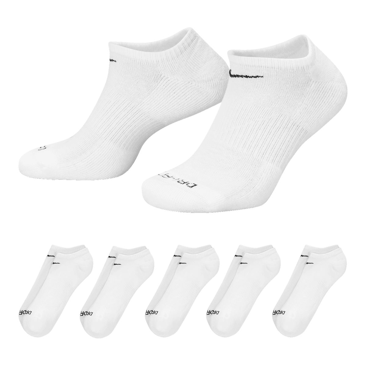Nike Men's Everyday Plus No-Show Socks - 6 Pack