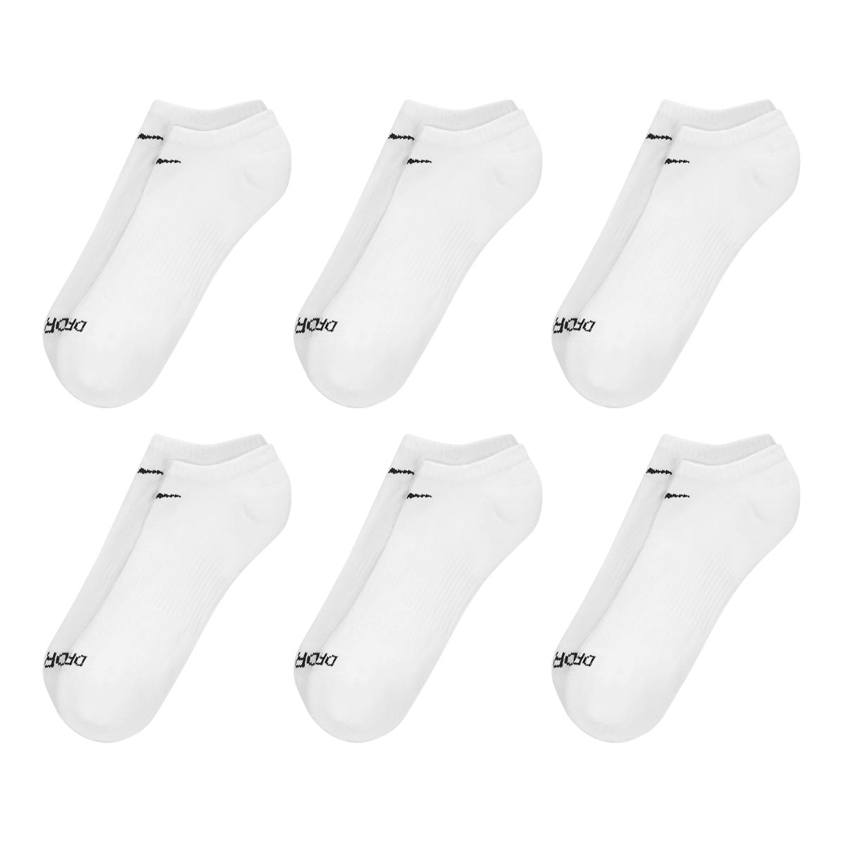 Nike Men's Everyday Plus No-Show Socks - 6 Pack