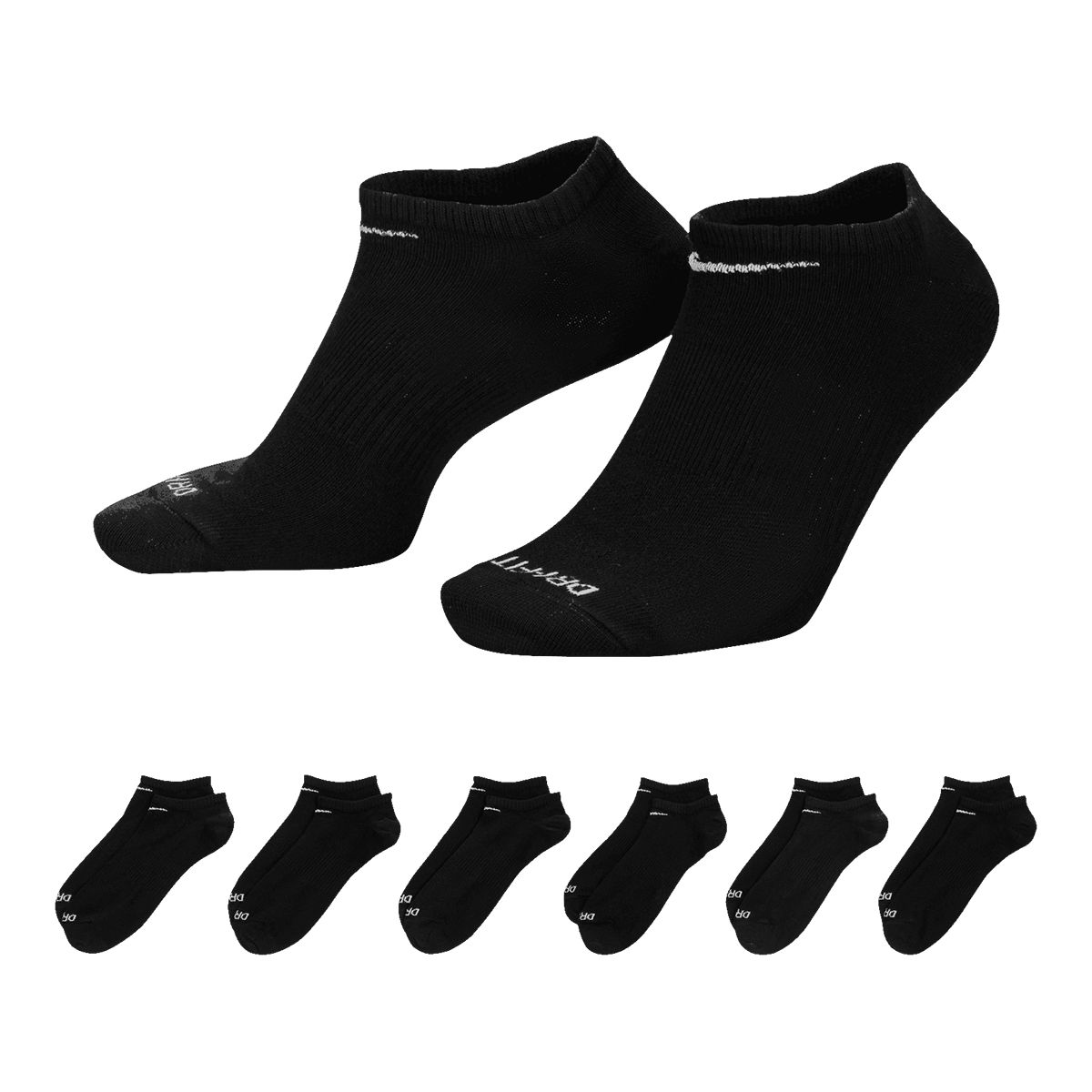 Nike Men's Everyday Plus Lightweight No-Show Socks - 6 Pack