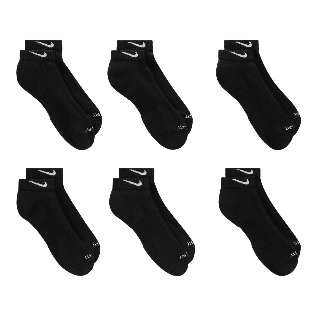 Nike Men's Everyday Plus Low Socks - 6 Pack