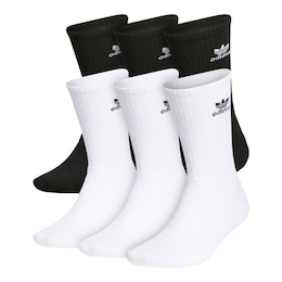 adidas Originals Men's Knit Trefoil Crew Socks - 6pk