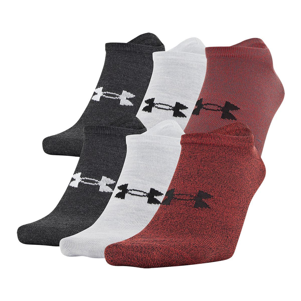 Under Armour Men's Essential Athletic No-Show Socks, Lightweight, 6 ...
