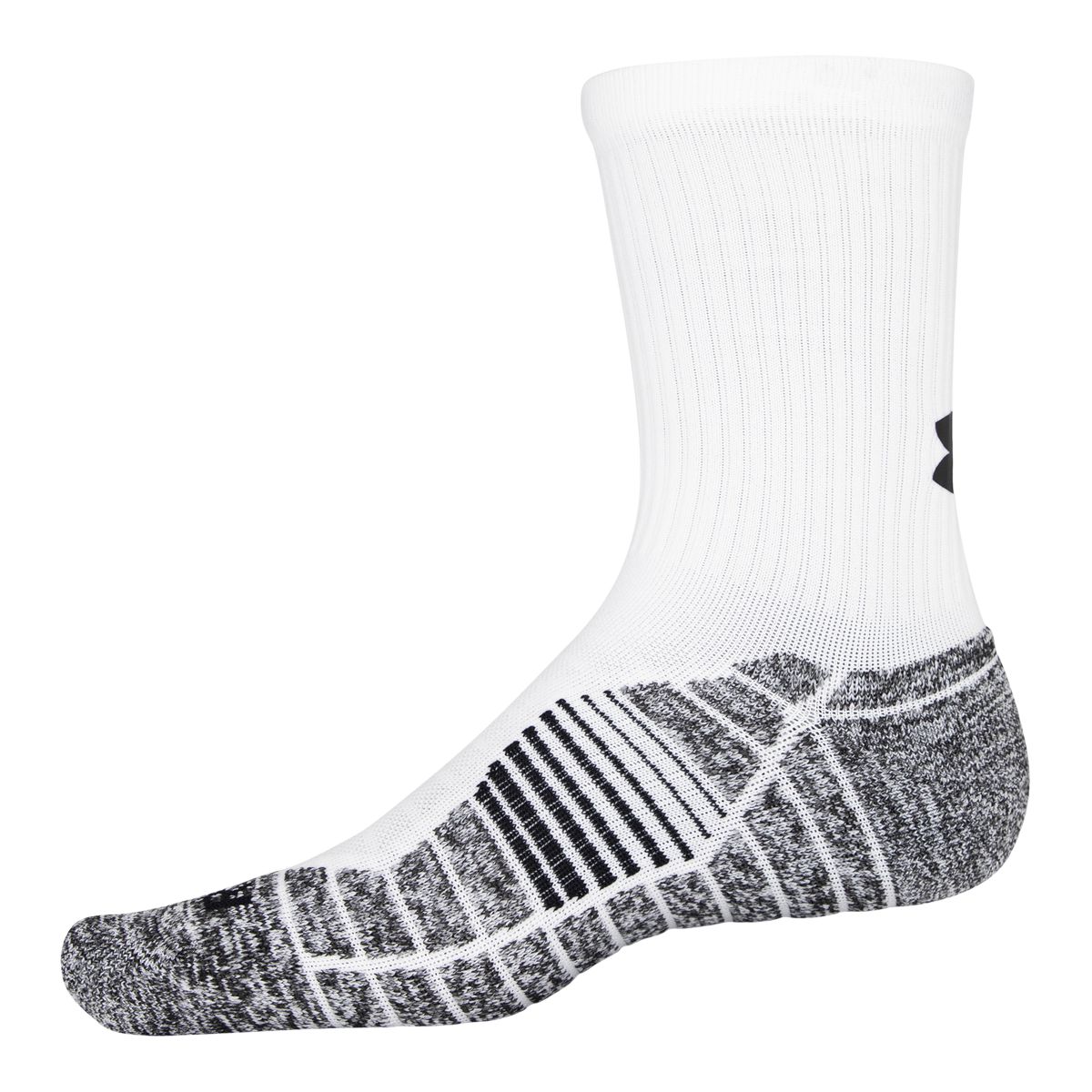 Under Armour Men's Elevated + Crew Socks, Breathable, 3-Pack