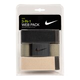 Nike Golf Men's Web Belt - 3 Pack Front_Flat