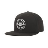Brixton Men's Oath III Snapback Hat Front_Angled_Left