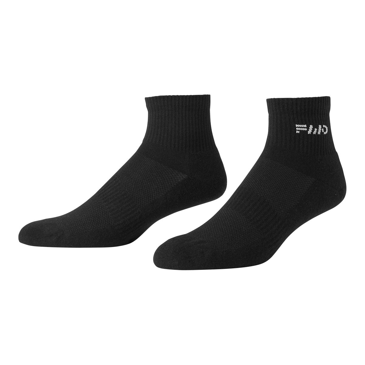 FWD Men's Mesh Quarter Socks, Moisture-Wicking, 6-Pack