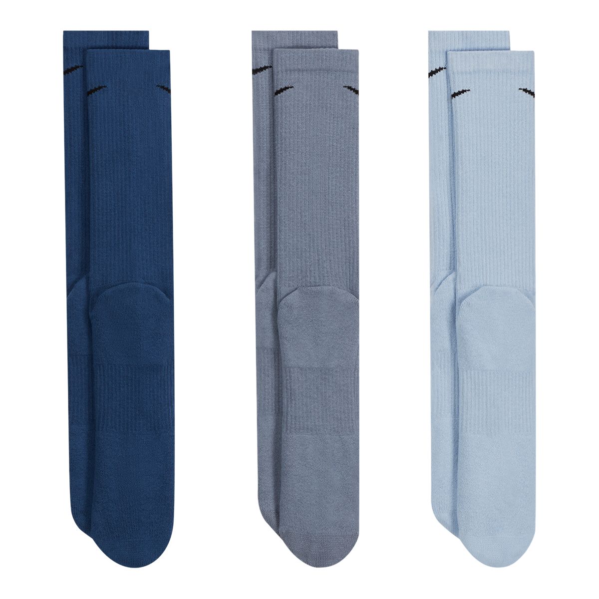 Nike Men's Everyday Plus Essential Crew Socks, Cushioned, 3-Pack