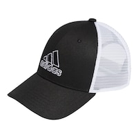 adidas Men's Structured Mesh Back Trucker Hat Front_Angled_Left
