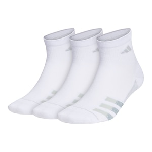 adidas Men's Superlite Stripe III Quarter Socks – 3 pk