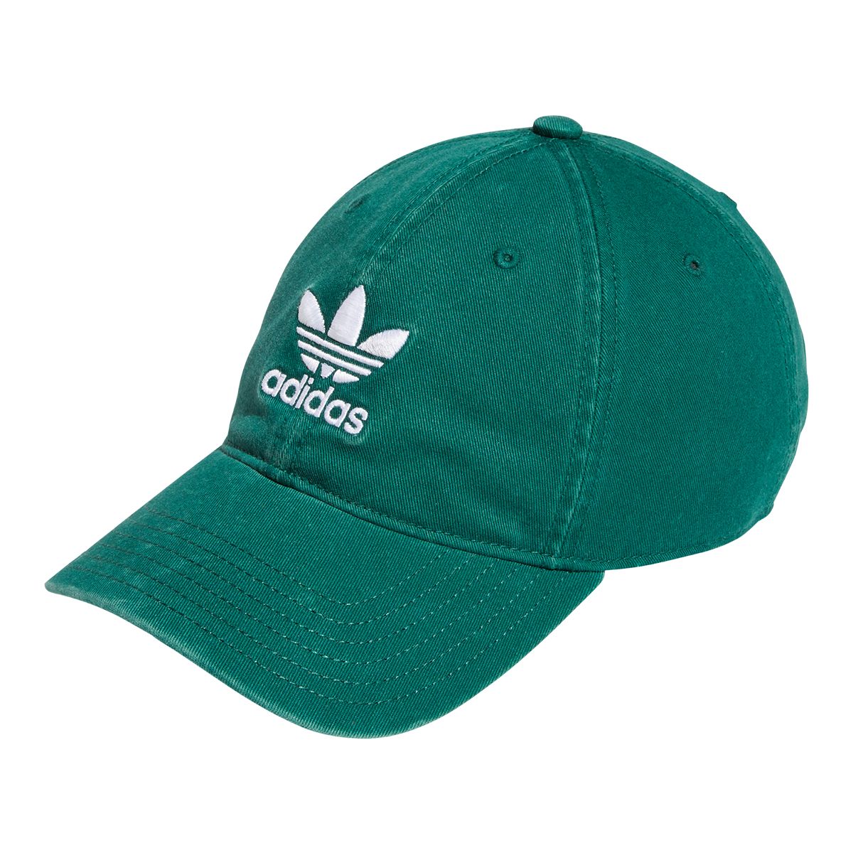 adidas Originals Men's Relaxed Strapback Dad Cap Front_Angled_Left