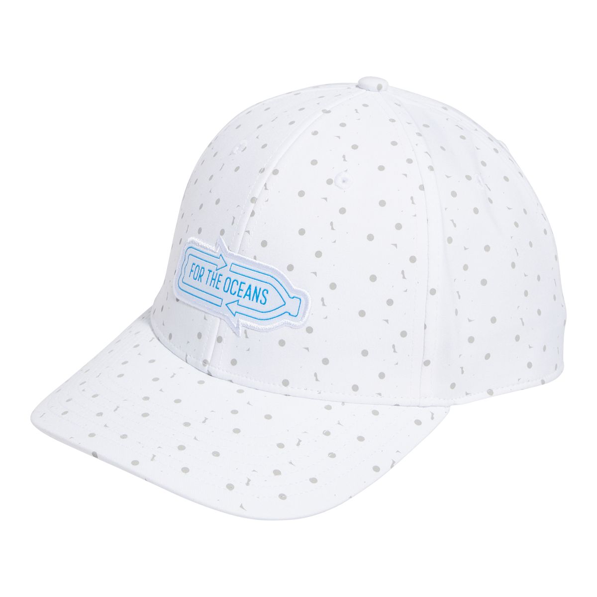 adidas Golf Men's For The Oceans Hat Front_Angled_Left