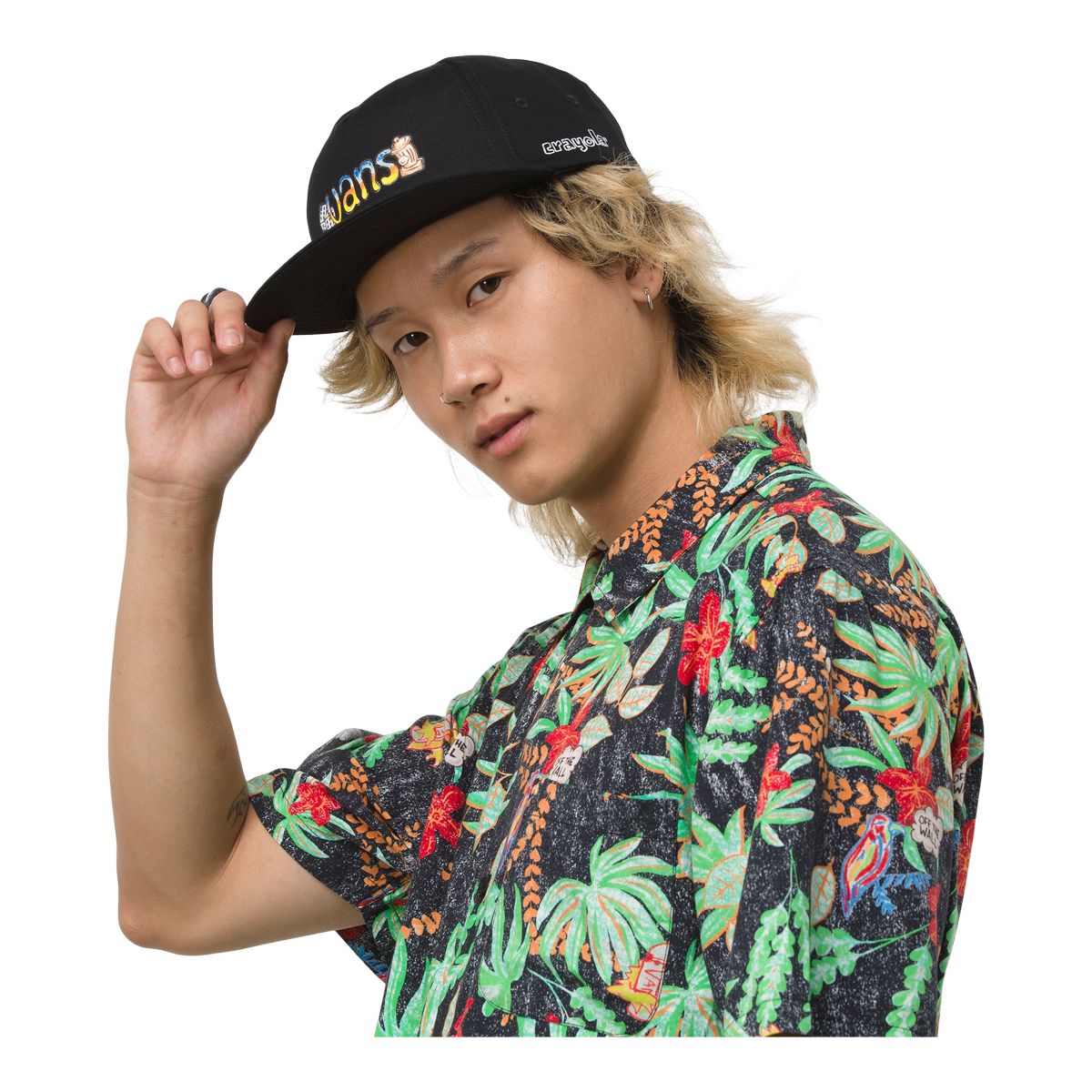 Vans x Crayola Jockey Hat Front_Angled_Left