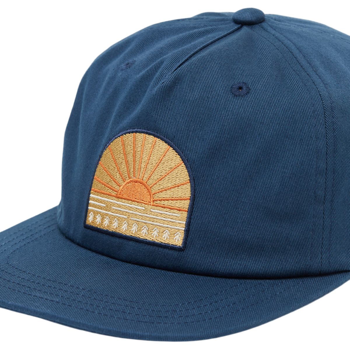 tentree Men's Sunrise Patch Snapback Hat CloseUp