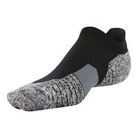 Under Armour Men's Run Crush No-Show Tab Socks, Breathable Front_Angled_Left
