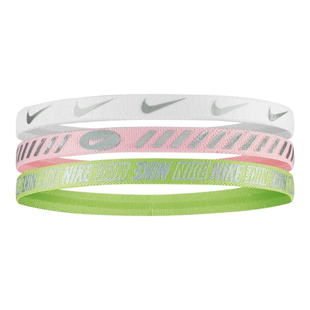 Nike Girls' Headband 2.0 Metallic - 3 Pack Front_Angled_Left