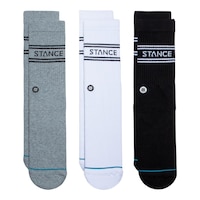 Stance Men’s Basic Crew Socks, 3 pk Overhead_Flat
