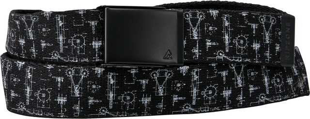 Ripzone Men's Pattern Reversible Belt Front_Flat