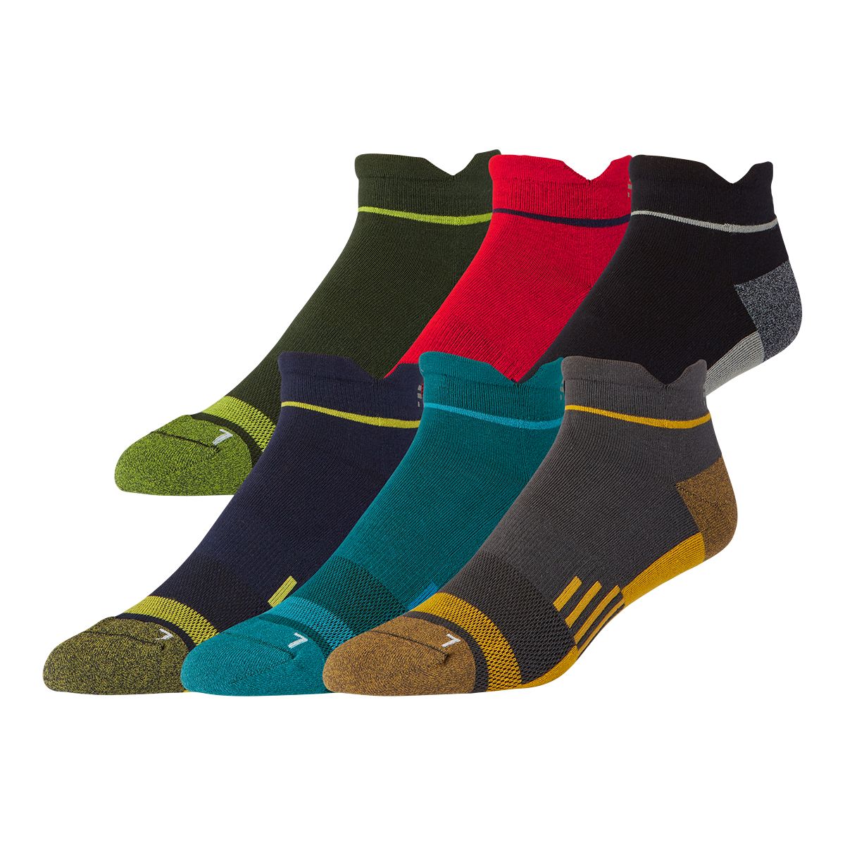 FWD Men's Run No-Show Tab Socks - 6 pk