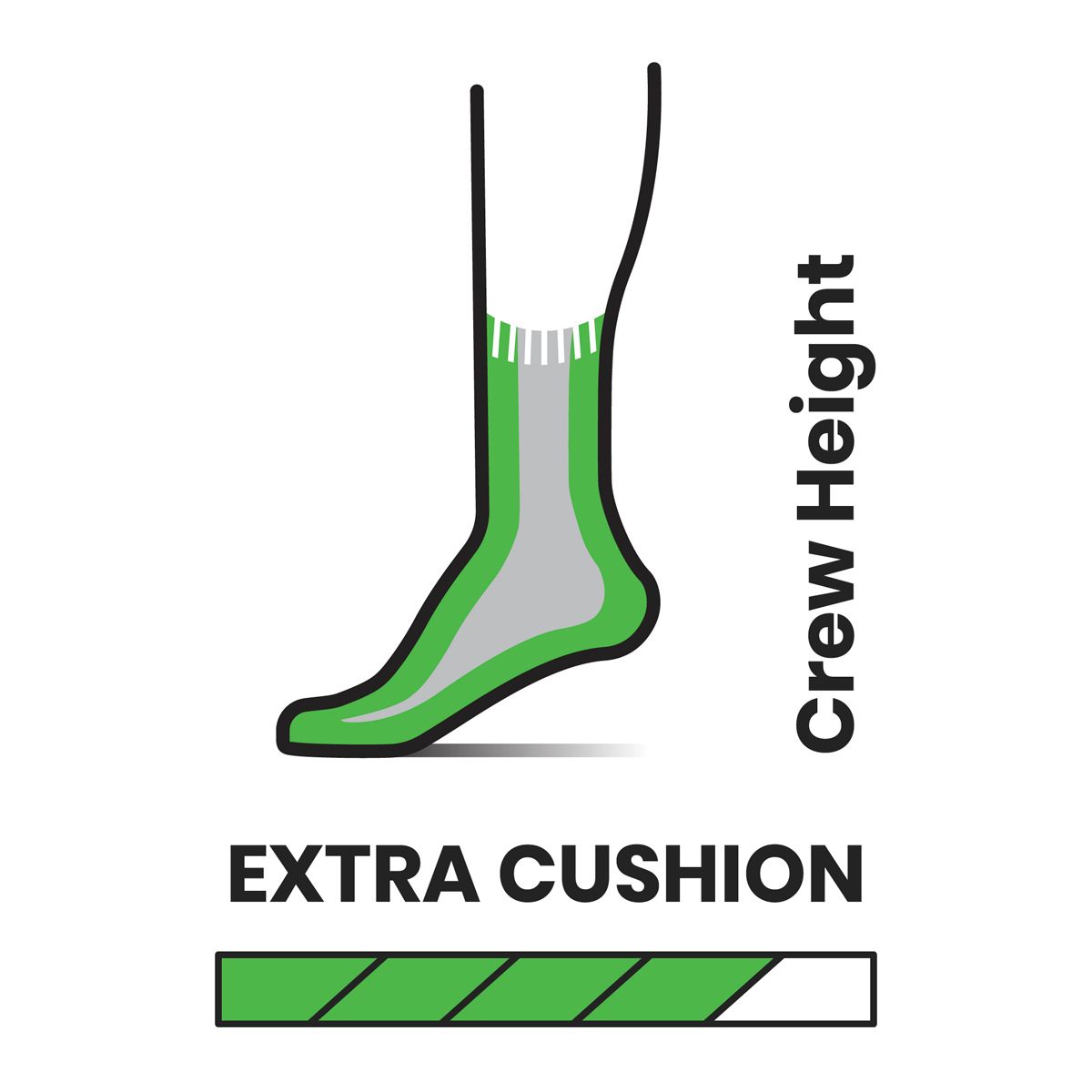 Smartwool Men's Classic Hike Extra Cushion Running Crew Socks