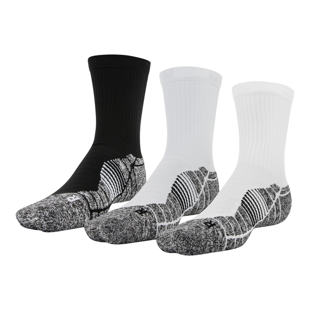 Under Armour Men's Elevated + Crew Socks  Padded  3-Pack