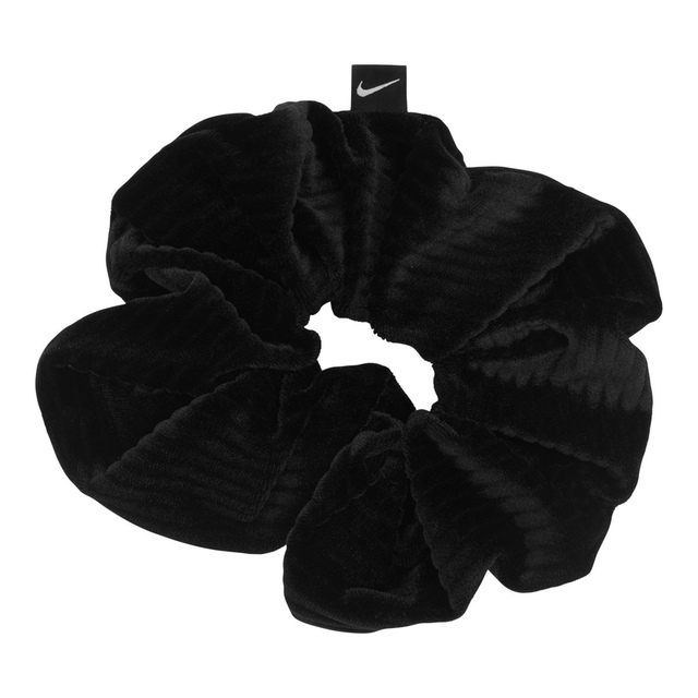 Nike Women's Gathered Large Velvet Hair Tie Front_Flat