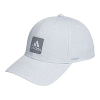 adidas Men's Heathered Stretch Fit Cap Front_Angled_Left
