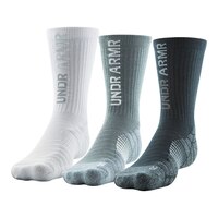 Under Armour Men's Elevated Graphic Crew Socks, Breathable, 3-Pack Front_Angled_Left