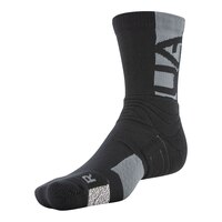 Under Armour Men's Playmaker Mid Crew Socks, Non-Slip Front_Angled_Left