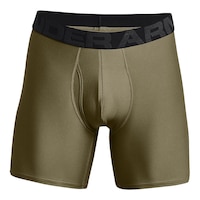 Under Armour Men's Tech 6 Inch Boxerjock Front_Flat