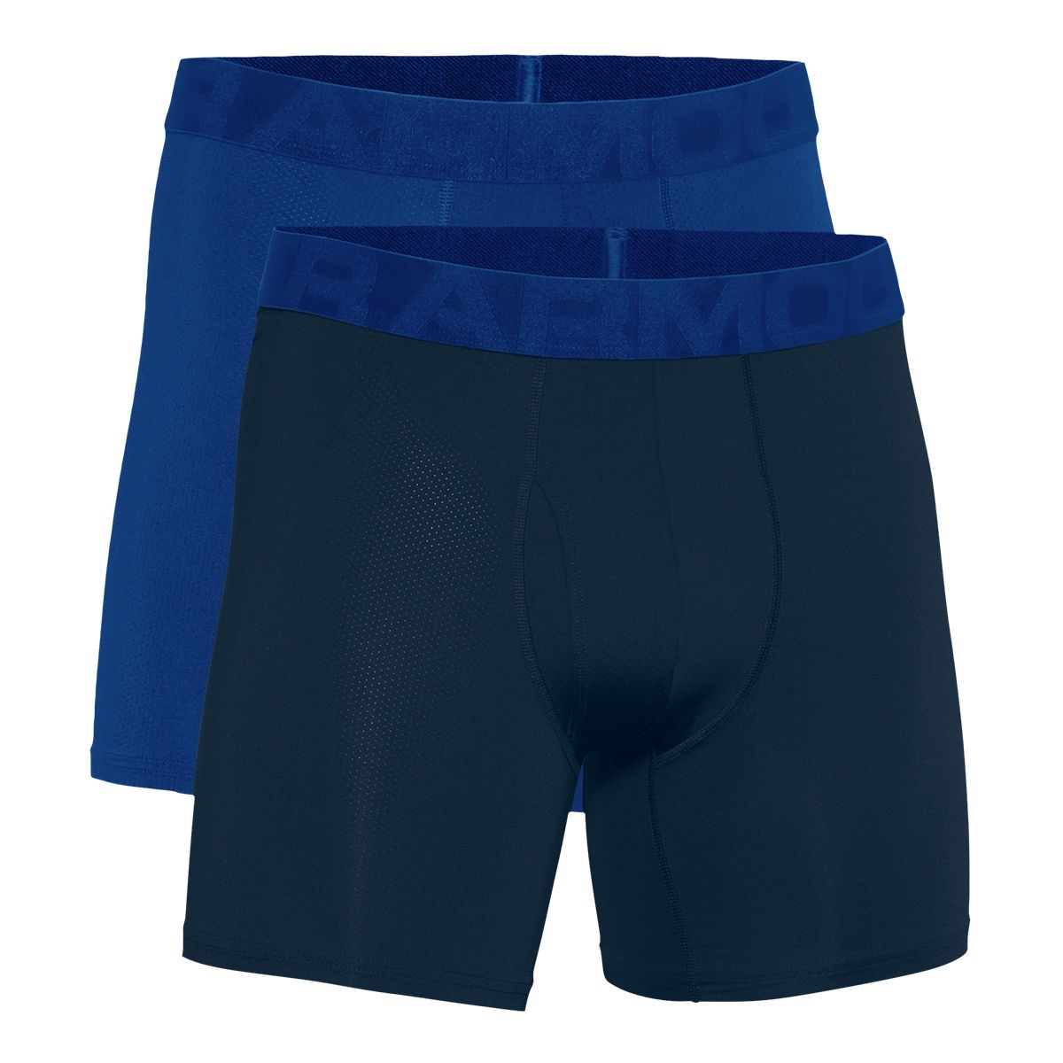 Under Armour Men's Tech 6'' Boxerjock Boxer Briefs - 2 Pack Navy Size X-Large main image 0